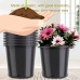 10 PCS 3 Gallon Nursery Pots Round Plant Plastic Pot Portable Garden Flowerpot   570173381
